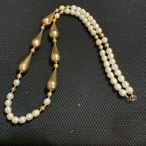 Faux pearl necklace 36” long